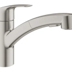 Grohe Eurosmart 1.75 GPM Single Hole Pull Out Kitchen Faucet