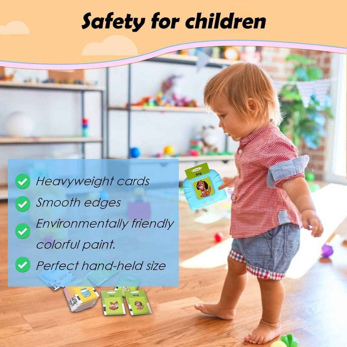 بطاقة فلاش الألعاب الناطقة للغة المبكرة للأطفال