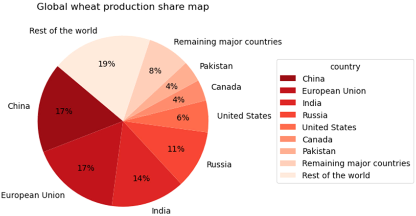 Global wheat production