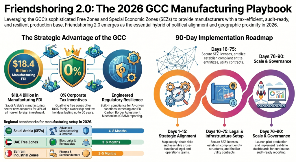 Friendshoring 2.0: The GCC Manufacturing and Compliance Playbook