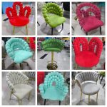 Velvet Bubble Chain Dining & Accent Chairs – Bold, Plush & Ready for Bulk Supply - Image 3