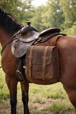The traditional leather horse saddles crafted in villages around Kanpur