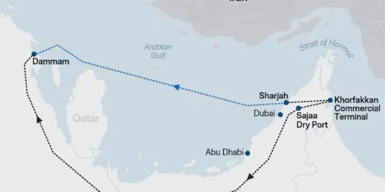 Distribution into the Upper Gulf