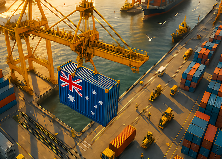 The Australia re-export Hub