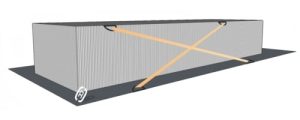 Direct Diagonal Cross Lashing