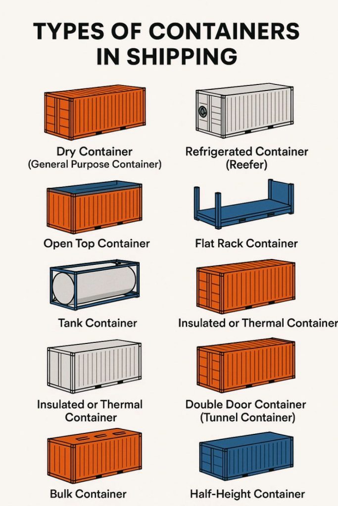 Types of Containers Used in International Shipping