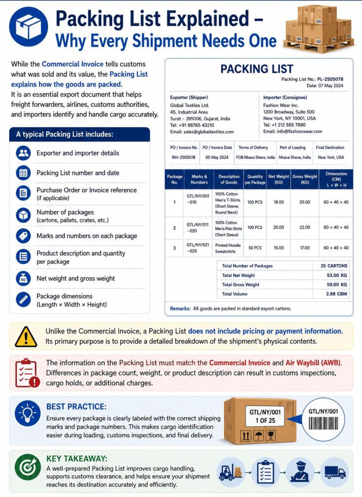 Packing List Explained