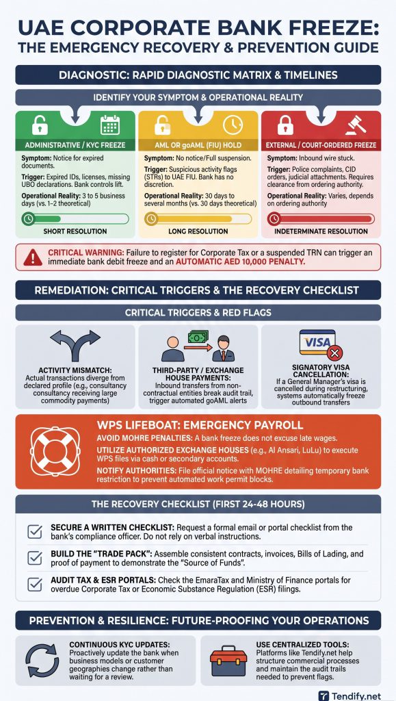 UAE Bank Freeze Recovery Guide