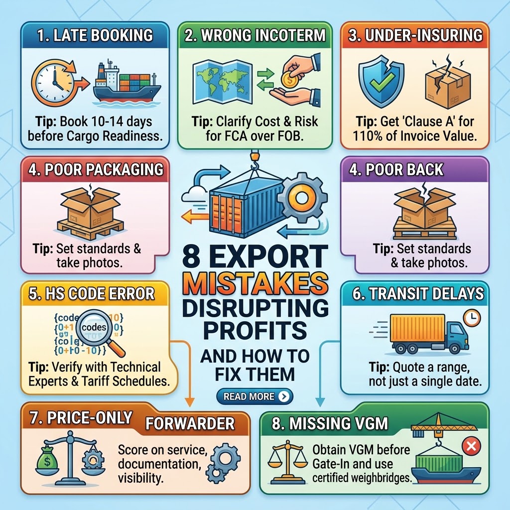 8 Export Mistakes Disrupting Your Landed Profits (And How to Fix Them)